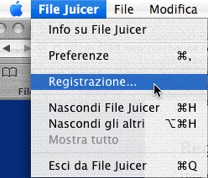 registration menu