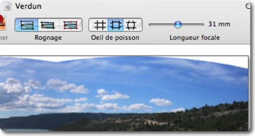 panoramic effect and cropping