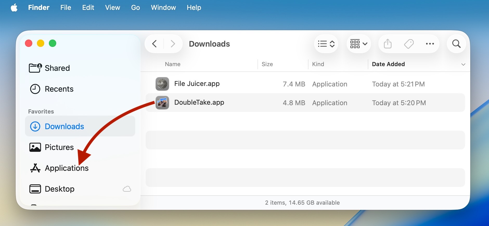 Install DoubleTake