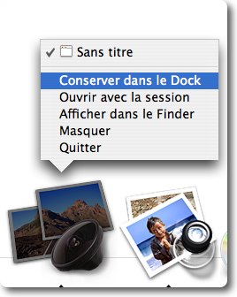 Glissez des images dans DoubleTake