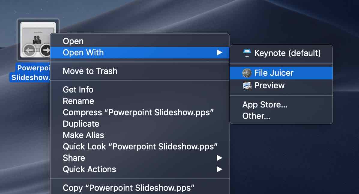 Open From Finder