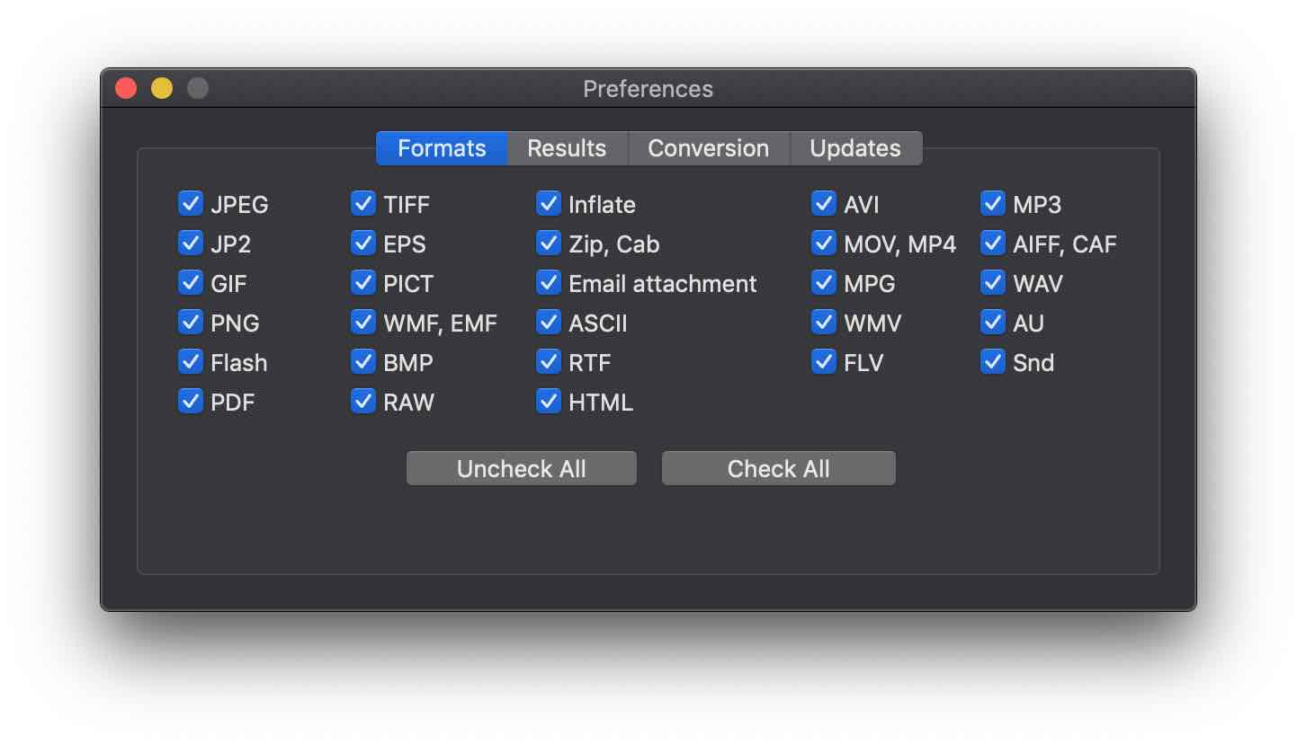 Formats