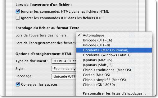 Text encoding in TextEdit